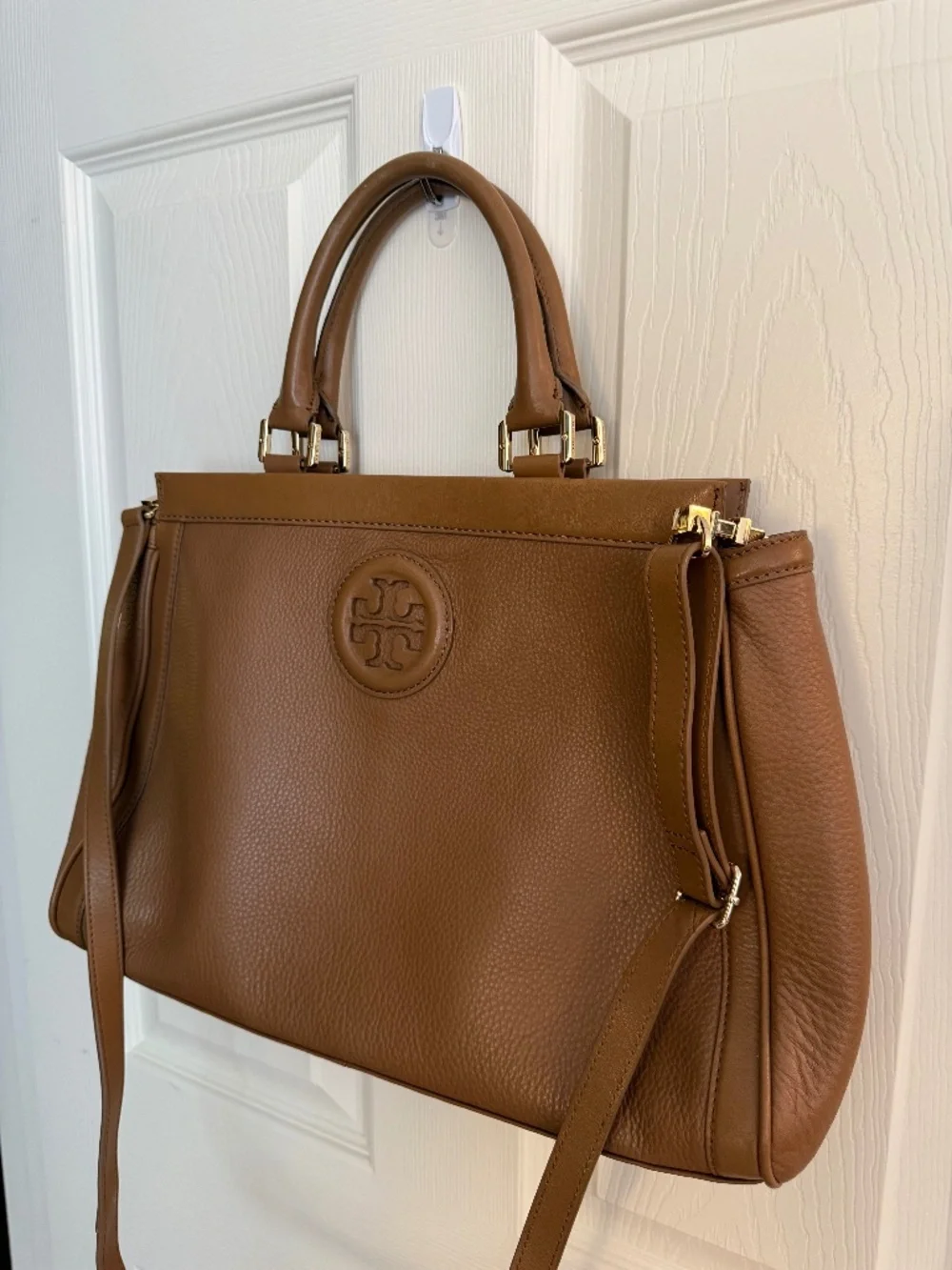 Tory Burch Amanda Leather Zip-Top Tote Bag - Pristine!